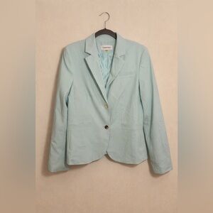 Calvin Klein Women's Sky Blue Suit Jacket